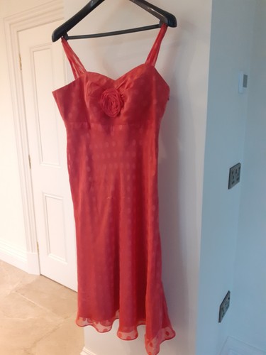 Red silk jacques vert size - silk,