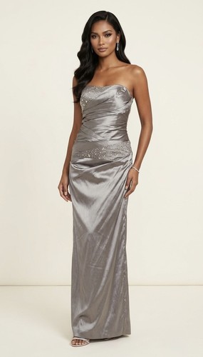 Ladies silver dress - ladies,