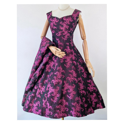 1950s magenta pink baroque - pink,