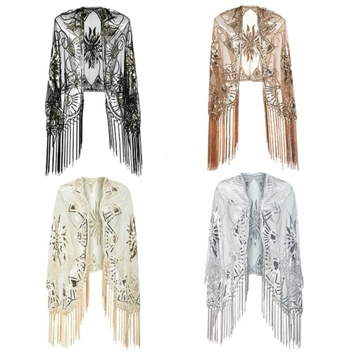 Stylish glitters shawl with - glitters,