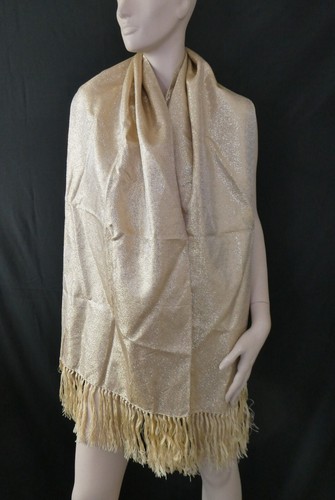 Vtge 1950s lurex cream - 1950s, cream/gold