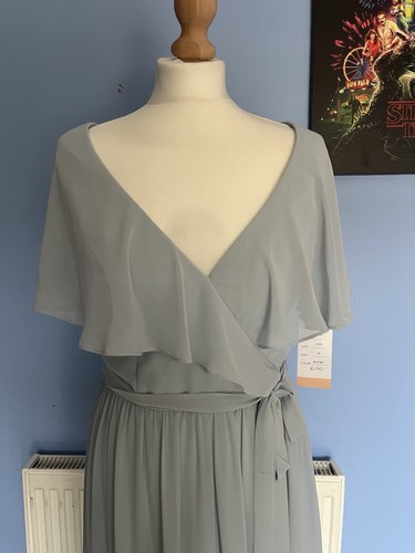 Misty blue shawl top - blue,
