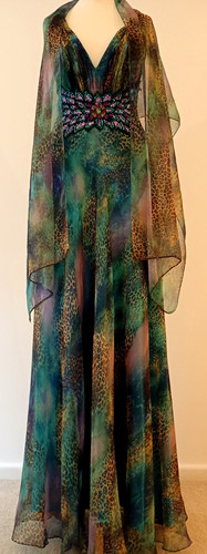 Designer dress shawl - xs, maxi