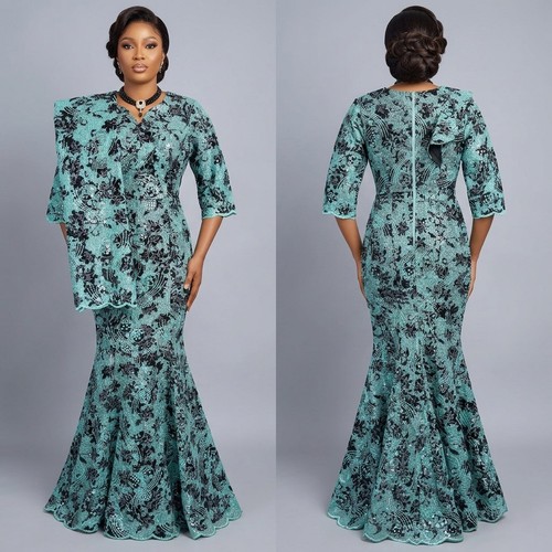 Turquoise black patterned - turquoise/black,